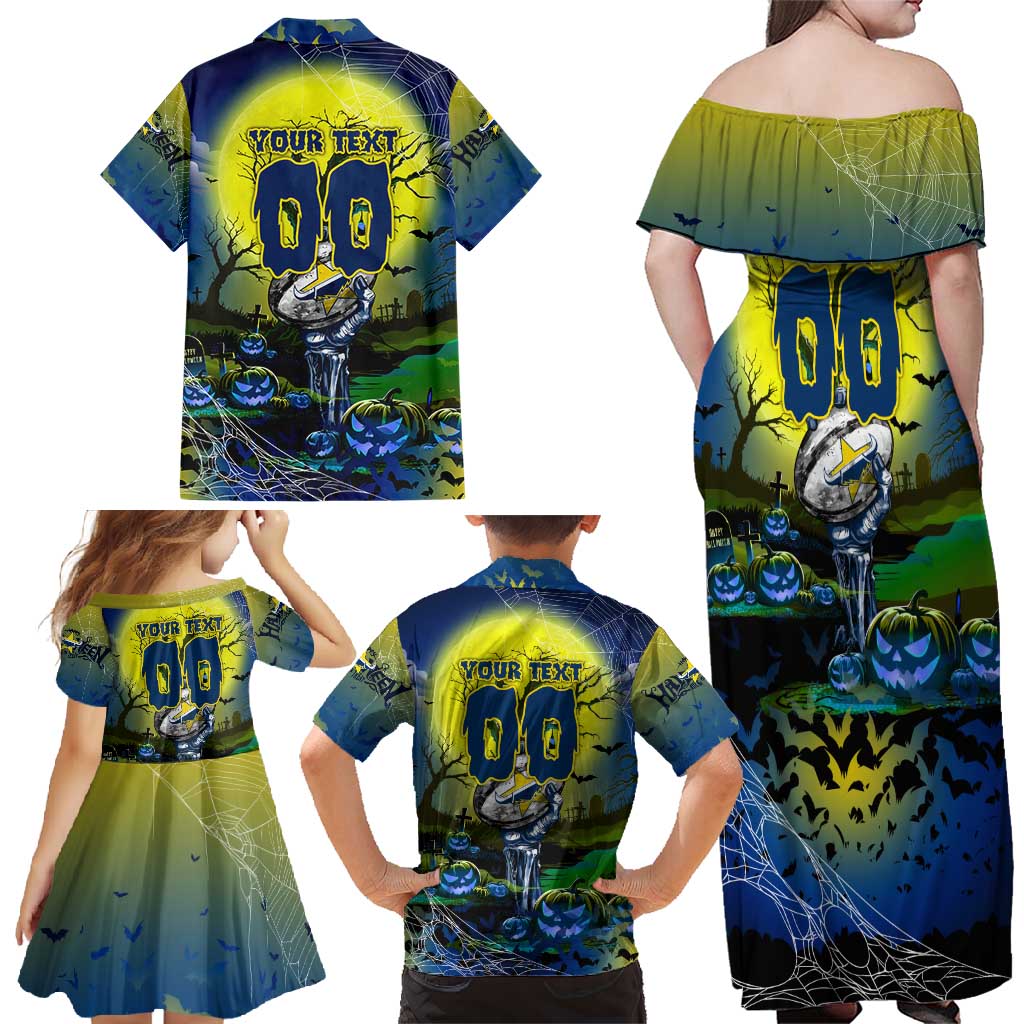 We Are Cowboys Halloween Family Matching Off Shoulder Maxi Dress and Hawaiian Shirt Pumpkin Scary Spooky Season - Aussie Hoodie