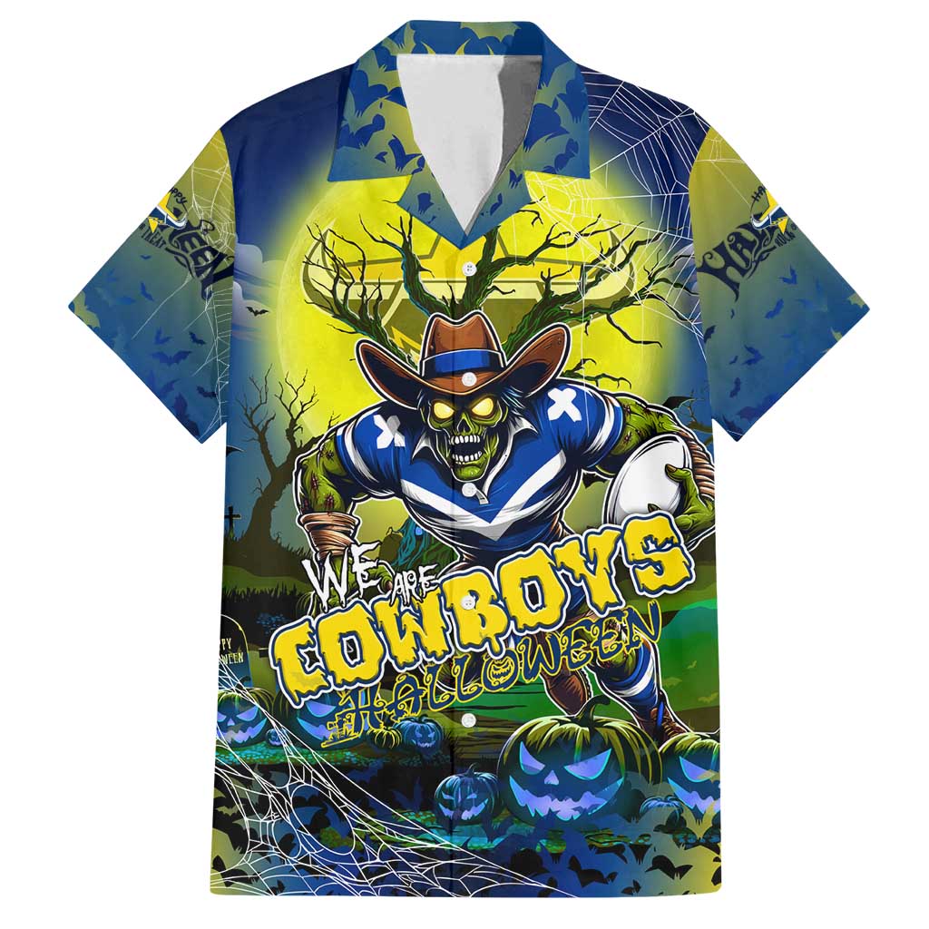 We Are Cowboys Halloween Family Matching Off Shoulder Maxi Dress and Hawaiian Shirt Pumpkin Scary Spooky Season - Aussie Hoodie