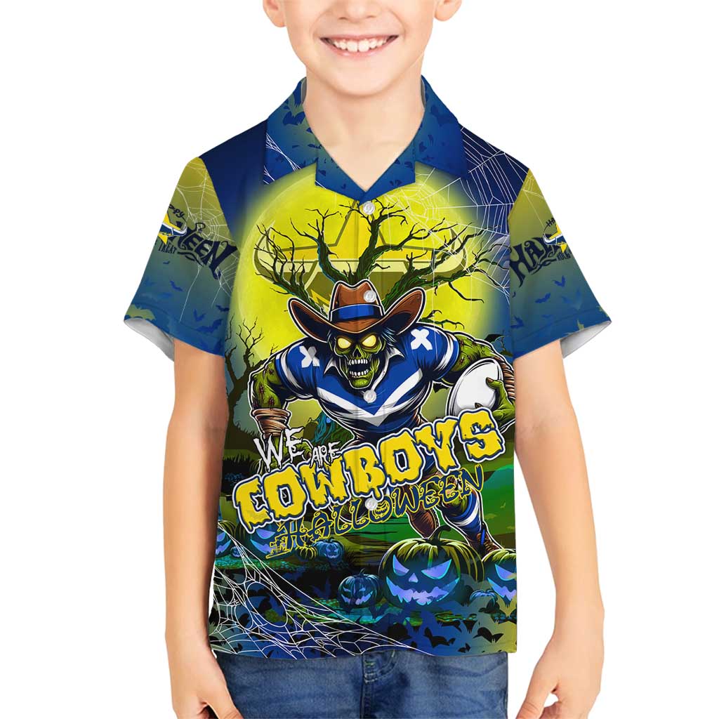 We Are Cowboys Halloween Family Matching Off Shoulder Maxi Dress and Hawaiian Shirt Pumpkin Scary Spooky Season - Aussie Hoodie