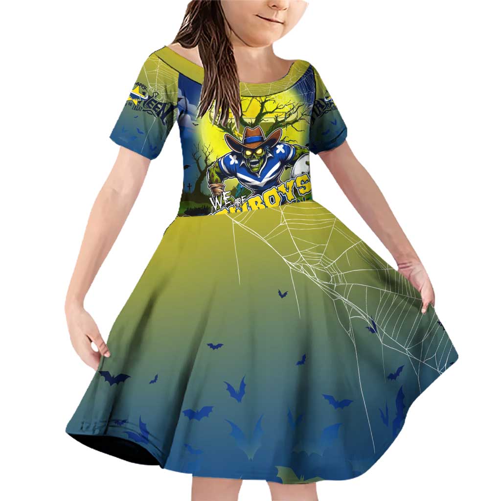We Are Cowboys Halloween Family Matching Off Shoulder Short Dress and Hawaiian Shirt Pumpkin Scary Spooky Season - Aussie Hoodie