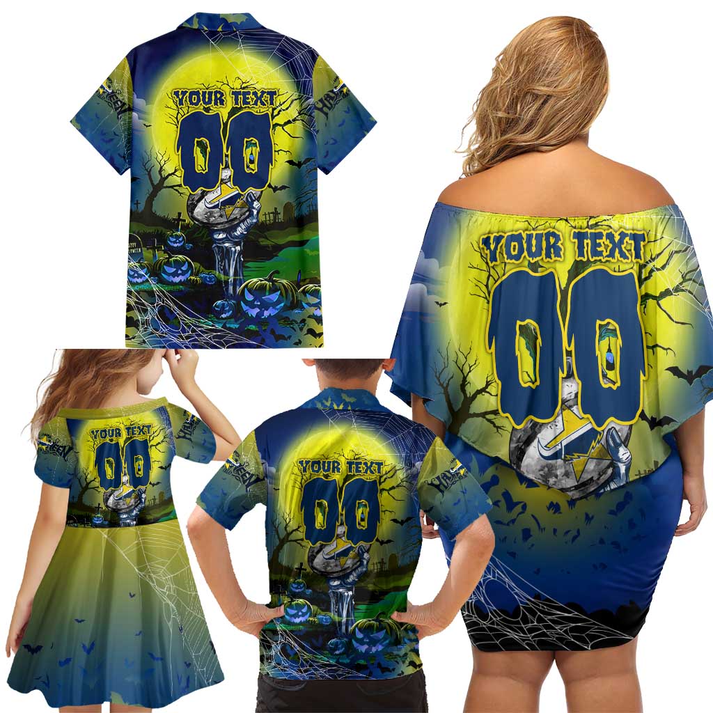 We Are Cowboys Halloween Family Matching Off Shoulder Short Dress and Hawaiian Shirt Pumpkin Scary Spooky Season - Aussie Hoodie
