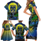 We Are Cowboys Halloween Family Matching Short Sleeve Bodycon Dress and Hawaiian Shirt Pumpkin Scary Spooky Season - Aussie Hoodie