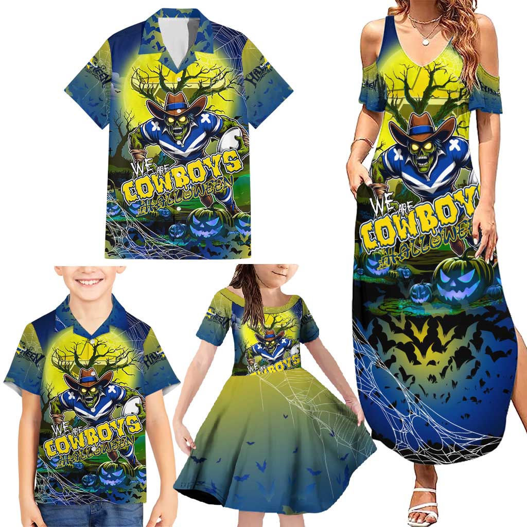 We Are Cowboys Halloween Family Matching Summer Maxi Dress and Hawaiian Shirt Pumpkin Scary Spooky Season - Aussie Hoodie
