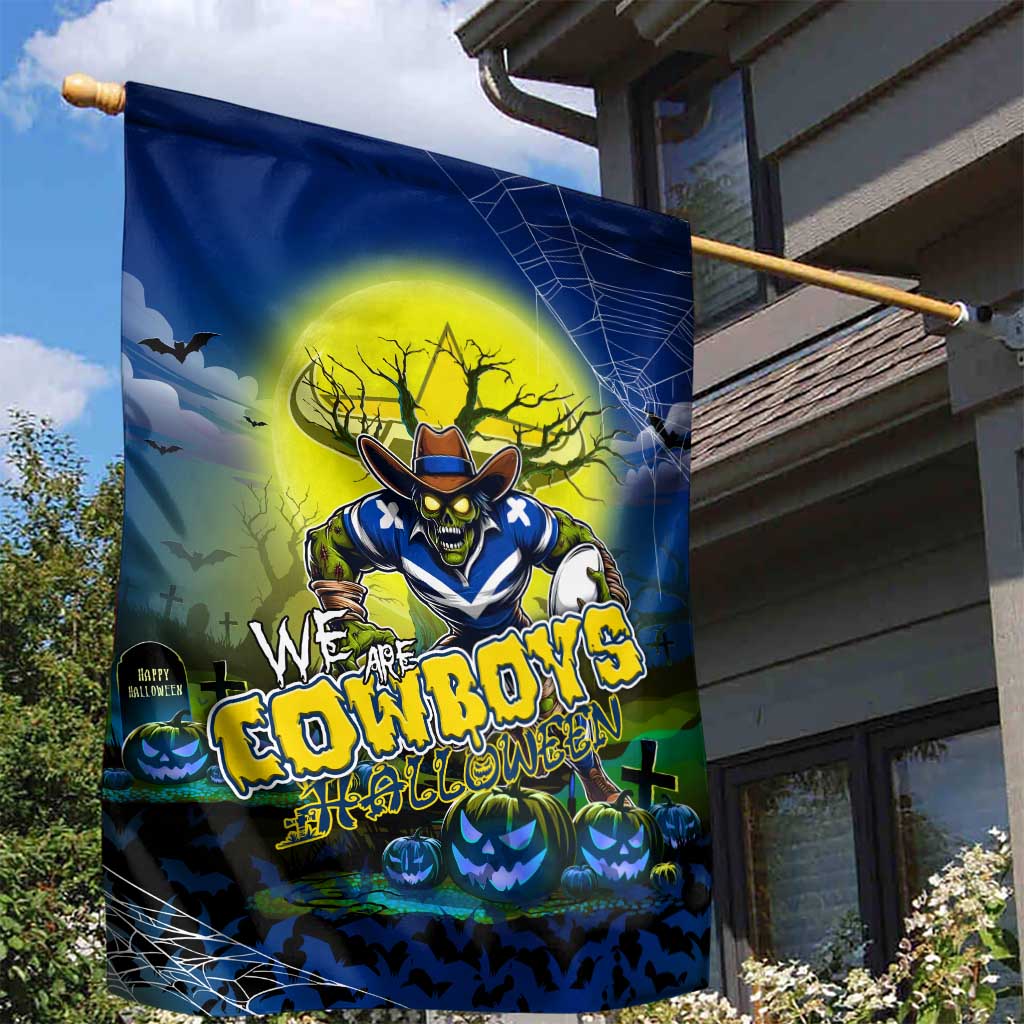We Are Cowboys Halloween Garden Flag Pumpkin Scary Spooky Season - Aussie Hoodie