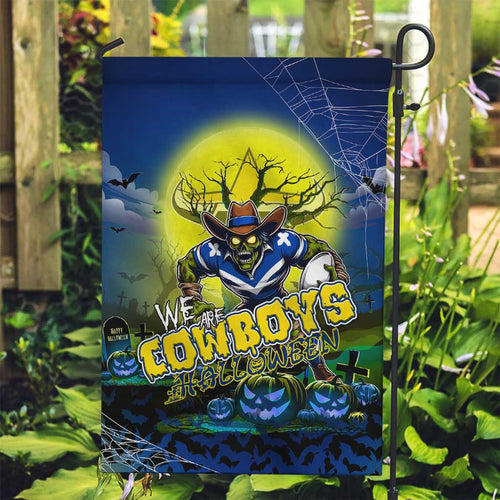 We Are Cowboys Halloween Garden Flag Pumpkin Scary Spooky Season - Aussie Hoodie