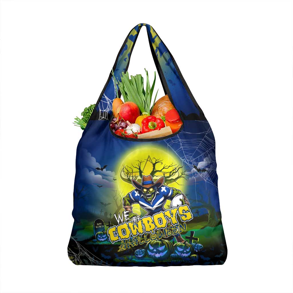 We Are Cowboys Halloween Grocery Bag Pumpkin Scary Spooky Season - Aussie Hoodie