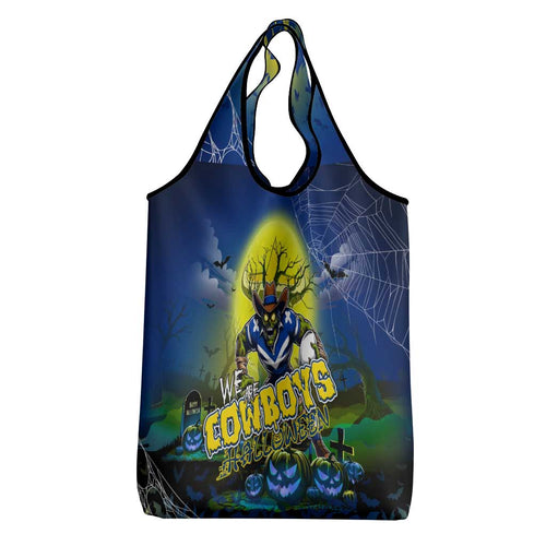 We Are Cowboys Halloween Grocery Bag Pumpkin Scary Spooky Season - Aussie Hoodie