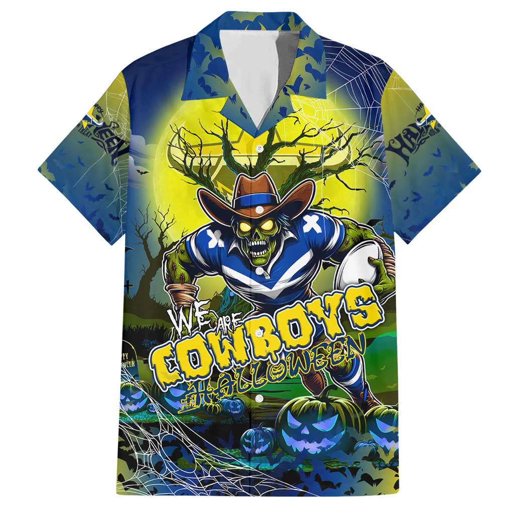We Are Cowboys Halloween Hawaiian Shirt Pumpkin Scary Spooky Season - Aussie Hoodie
