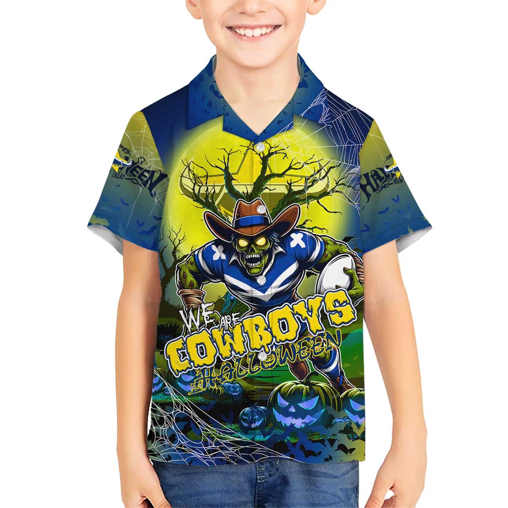 We Are Cowboys Halloween Hawaiian Shirt Pumpkin Scary Spooky Season - Aussie Hoodie