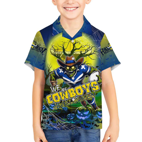 We Are Cowboys Halloween Kid Hawaiian Shirt Pumpkin Scary Spooky Season - Aussie Hoodie