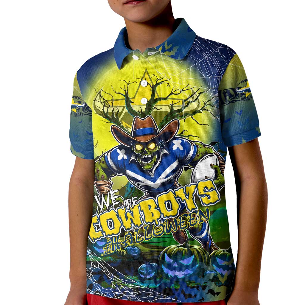 We Are Cowboys Halloween Kid Polo Shirt Pumpkin Scary Spooky Season - Aussie Hoodie