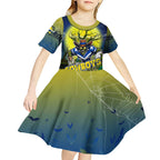 We Are Cowboys Halloween Kid Short Sleeve Dress Pumpkin Scary Spooky Season - Aussie Hoodie