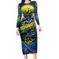We Are Cowboys Halloween Long Sleeve Bodycon Dress Pumpkin Scary Spooky Season - Aussie Hoodie