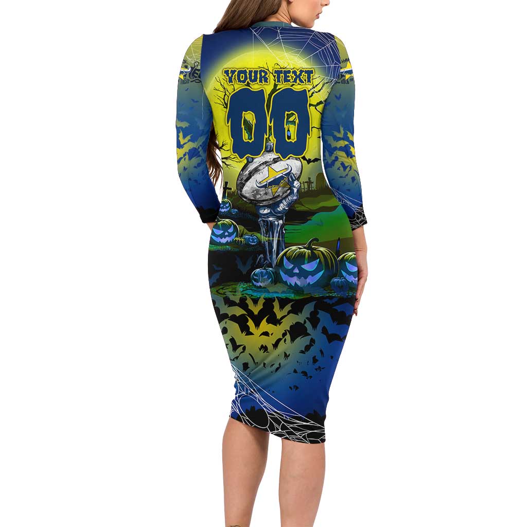 We Are Cowboys Halloween Long Sleeve Bodycon Dress Pumpkin Scary Spooky Season - Aussie Hoodie