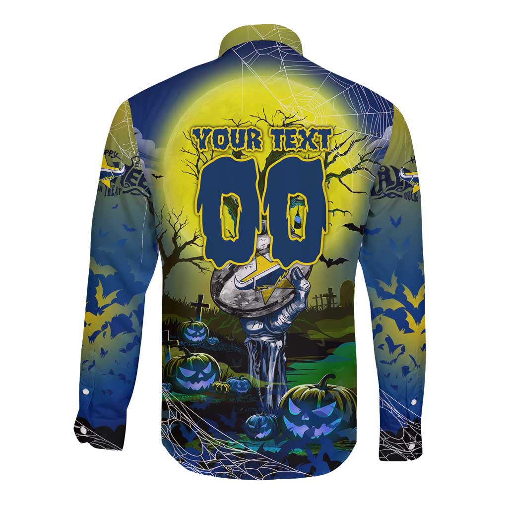We Are Cowboys Halloween Long Sleeve Button Shirt Pumpkin Scary Spooky Season - Aussie Hoodie