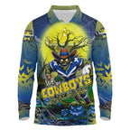 We Are Cowboys Halloween Long Sleeve Polo Shirt Pumpkin Scary Spooky Season - Aussie Hoodie