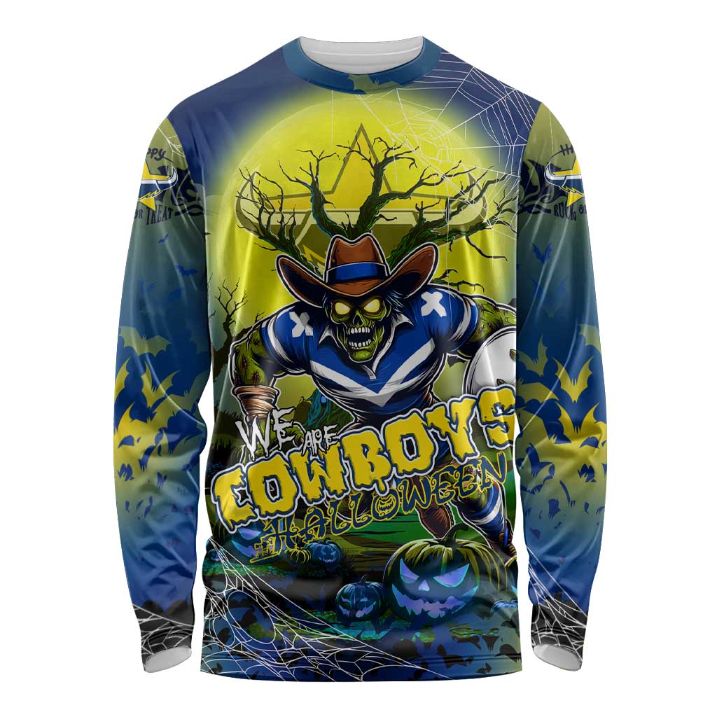 We Are Cowboys Halloween Long Sleeve Shirt Pumpkin Scary Spooky Season - Aussie Hoodie