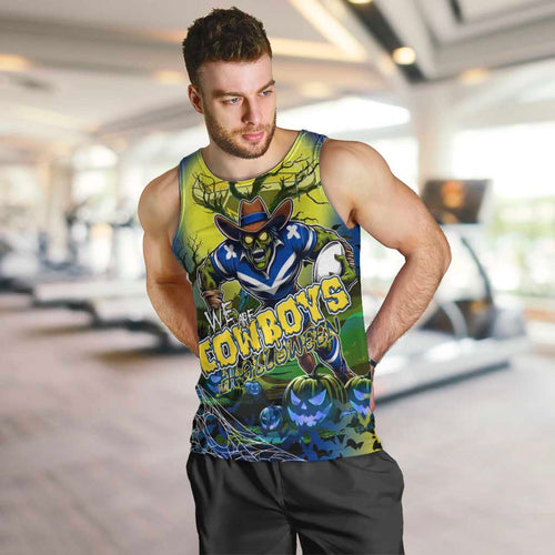 We Are Cowboys Halloween Men Tank Top Pumpkin Scary Spooky Season - Aussie Hoodie