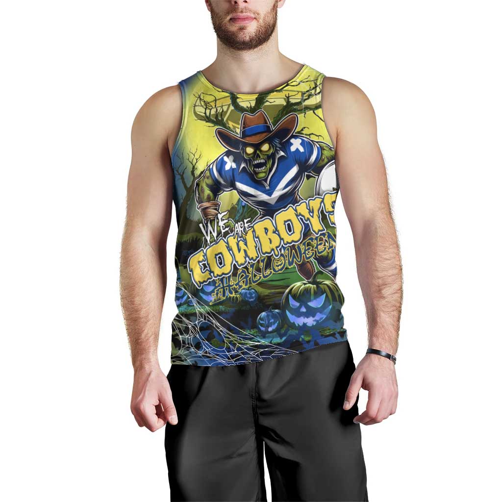 We Are Cowboys Halloween Men Tank Top Pumpkin Scary Spooky Season - Aussie Hoodie