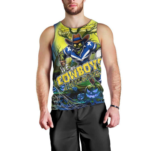 We Are Cowboys Halloween Men Tank Top Pumpkin Scary Spooky Season - Aussie Hoodie