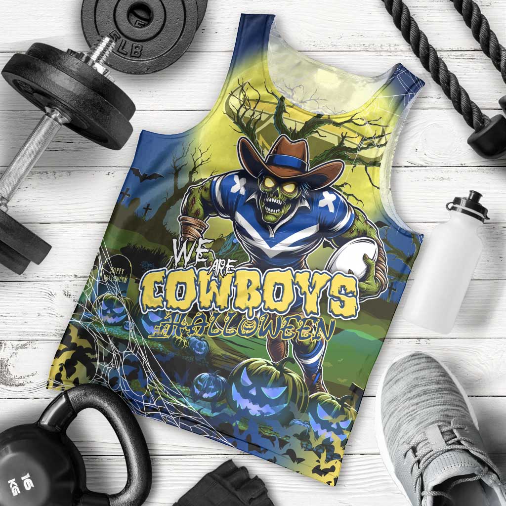 We Are Cowboys Halloween Men Tank Top Pumpkin Scary Spooky Season - Aussie Hoodie