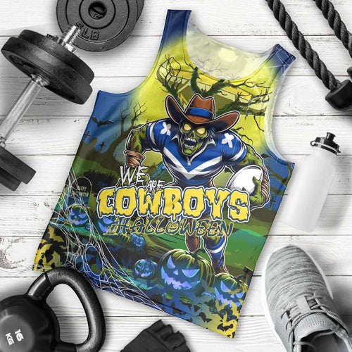 We Are Cowboys Halloween Men Tank Top Pumpkin Scary Spooky Season - Aussie Hoodie