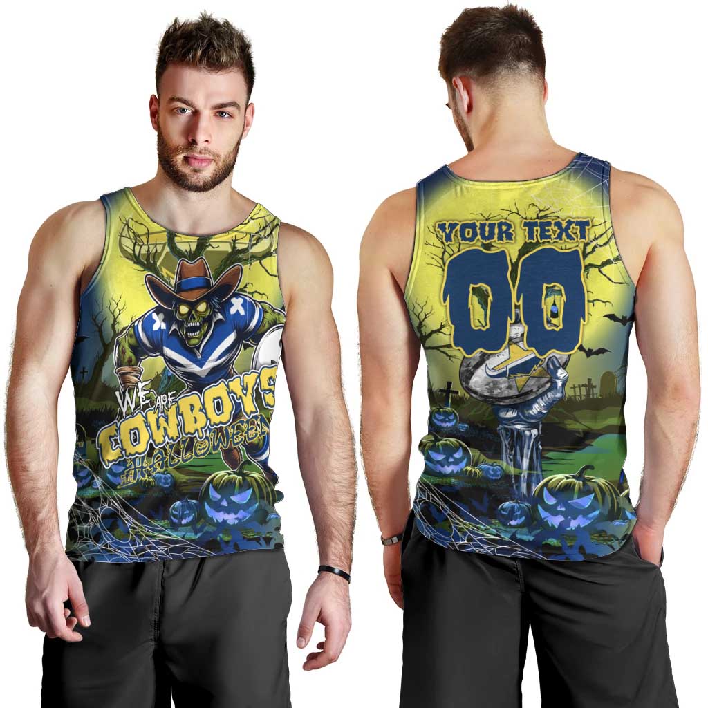 We Are Cowboys Halloween Men Tank Top Pumpkin Scary Spooky Season - Aussie Hoodie