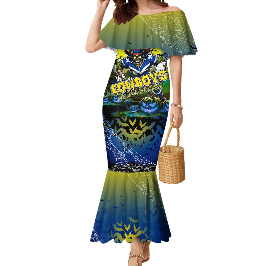 We Are Cowboys Halloween Mermaid Dress Pumpkin Scary Spooky Season - Aussie Hoodie
