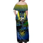 We Are Cowboys Halloween Off Shoulder Maxi Dress Pumpkin Scary Spooky Season - Aussie Hoodie