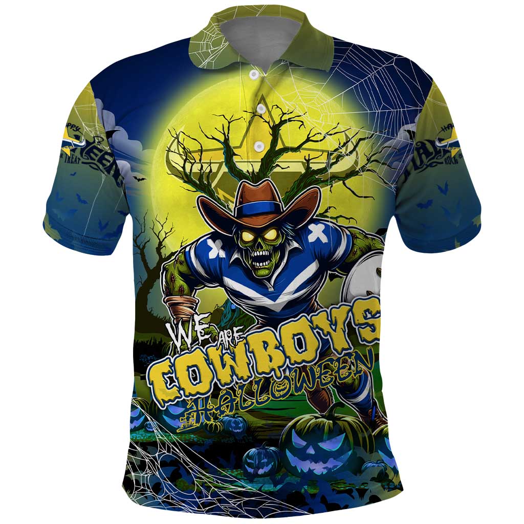 We Are Cowboys Halloween Polo Shirt Pumpkin Scary Spooky Season - Aussie Hoodie