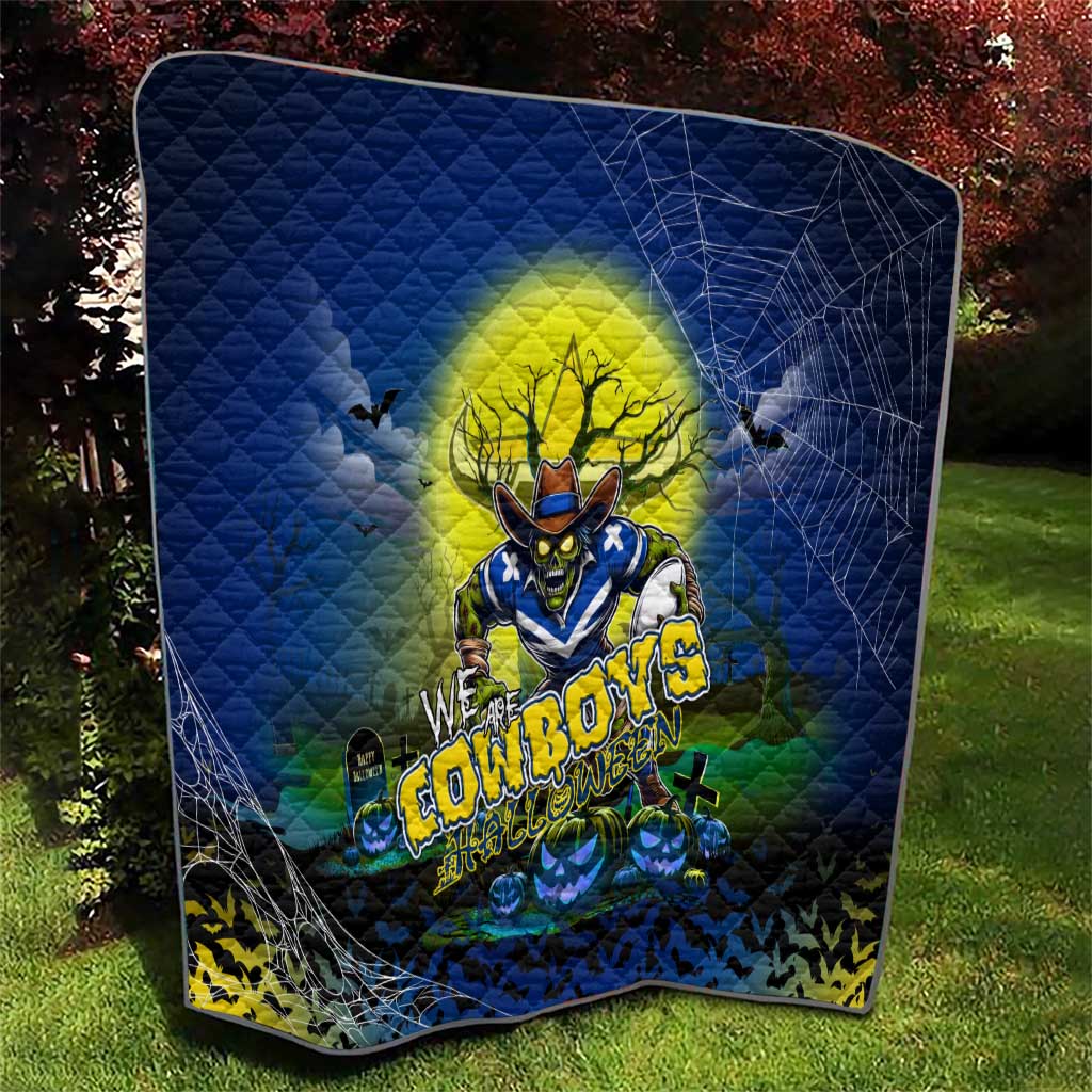 We Are Cowboys Halloween Quilt Pumpkin Scary Spooky Season - Aussie Hoodie