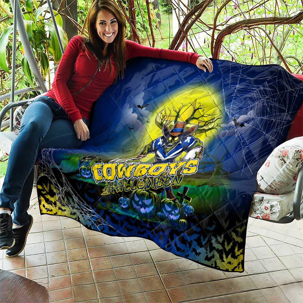 We Are Cowboys Halloween Quilt Pumpkin Scary Spooky Season - Aussie Hoodie