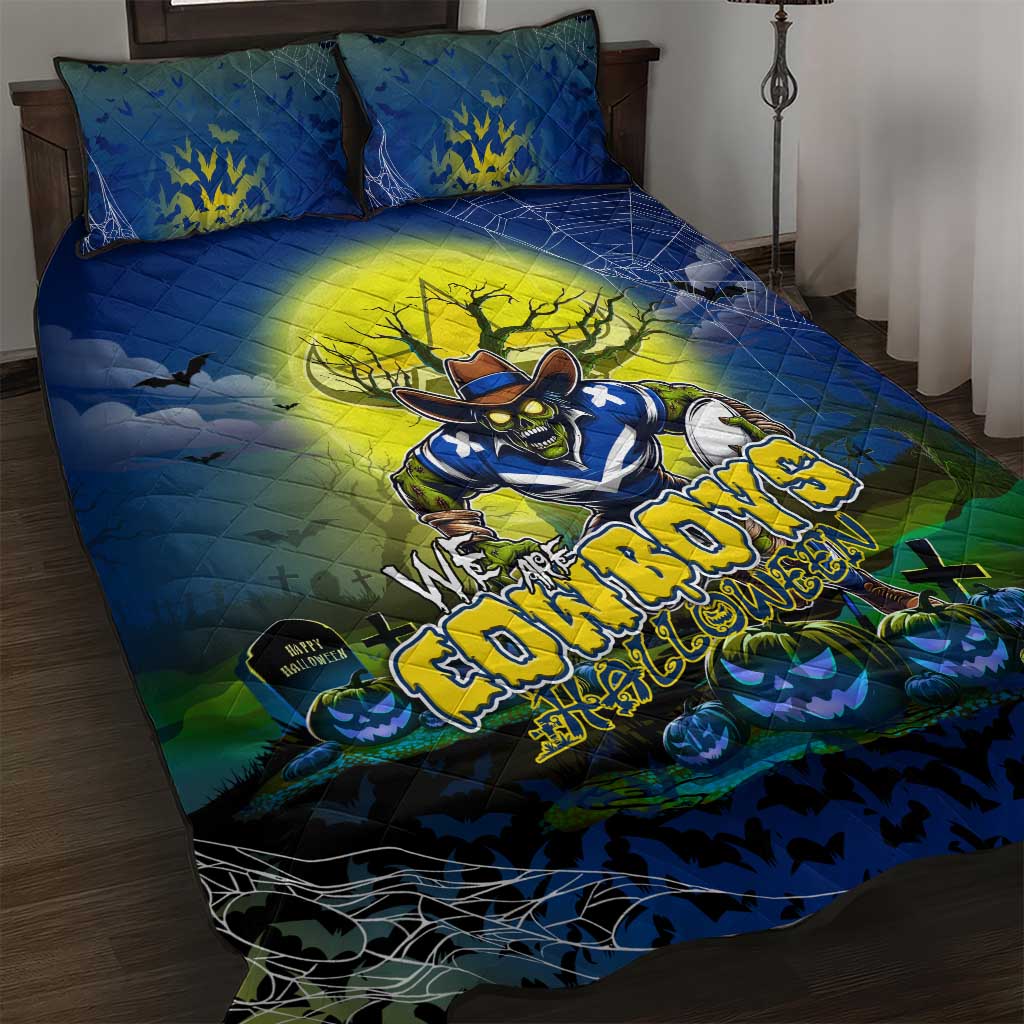 We Are Cowboys Halloween Quilt Bed Set Pumpkin Scary Spooky Season - Aussie Hoodie