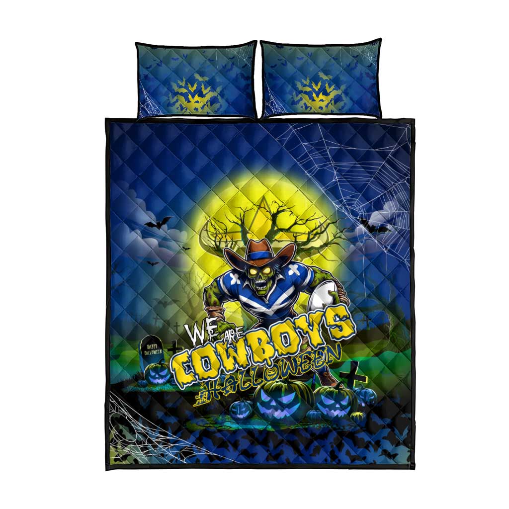 We Are Cowboys Halloween Quilt Bed Set Pumpkin Scary Spooky Season - Aussie Hoodie