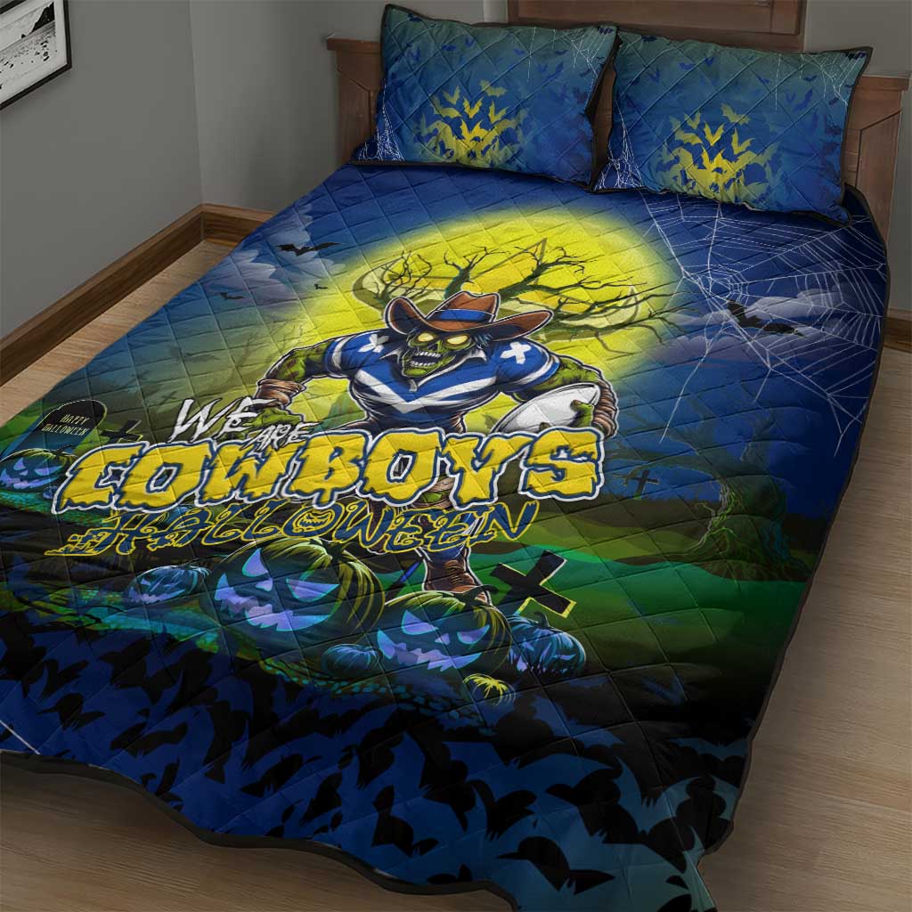 We Are Cowboys Halloween Quilt Bed Set Pumpkin Scary Spooky Season - Aussie Hoodie