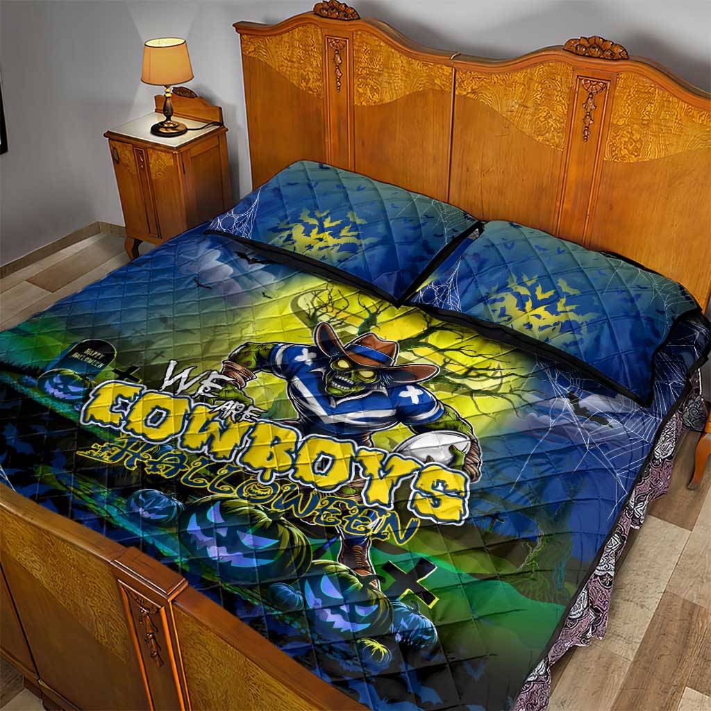 We Are Cowboys Halloween Quilt Bed Set Pumpkin Scary Spooky Season - Aussie Hoodie