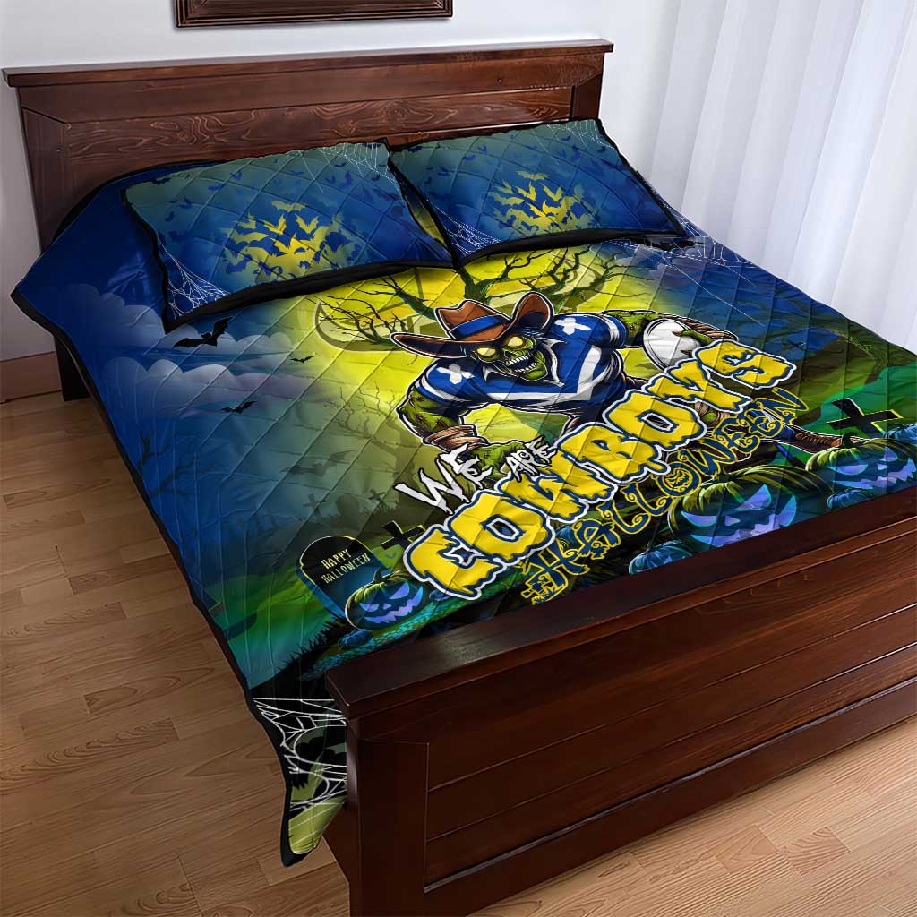 We Are Cowboys Halloween Quilt Bed Set Pumpkin Scary Spooky Season - Aussie Hoodie