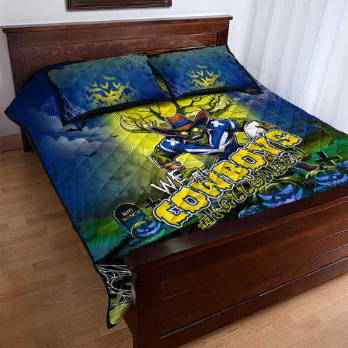 We Are Cowboys Halloween Quilt Bed Set Pumpkin Scary Spooky Season - Aussie Hoodie