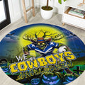We Are Cowboys Halloween Round Carpet Pumpkin Scary Spooky Season - Aussie Hoodie