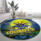 We Are Cowboys Halloween Round Carpet Pumpkin Scary Spooky Season - Aussie Hoodie