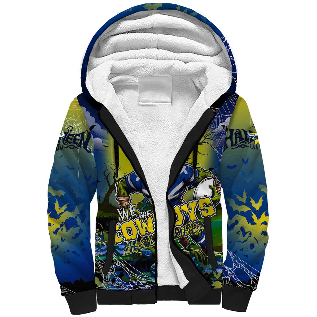 We Are Cowboys Halloween Sherpa Hoodie Pumpkin Scary Spooky Season - Aussie Hoodie