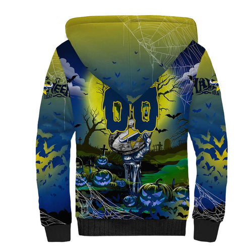 We Are Cowboys Halloween Sherpa Hoodie Pumpkin Scary Spooky Season - Aussie Hoodie