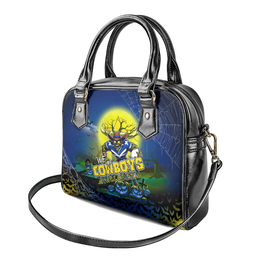 We Are Cowboys Halloween Shoulder Handbag Pumpkin Scary Spooky Season - Aussie Hoodie
