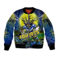 We Are Cowboys Halloween Sleeve Zip Bomber Jacket Pumpkin Scary Spooky Season - Aussie Hoodie