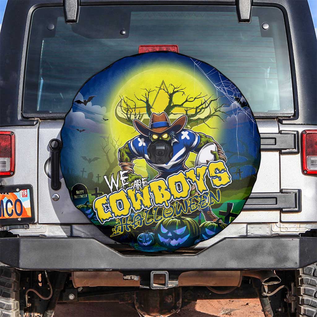 We Are Cowboys Halloween Spare Tire Cover Pumpkin Scary Spooky Season - Aussie Hoodie