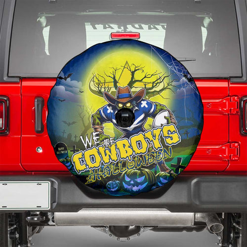 We Are Cowboys Halloween Spare Tire Cover Pumpkin Scary Spooky Season - Aussie Hoodie