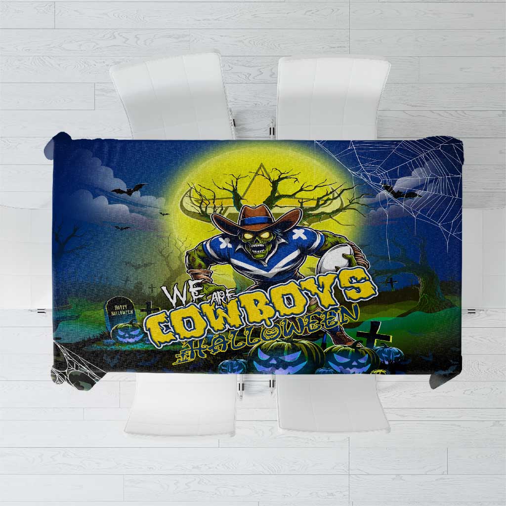 We Are Cowboys Halloween Tablecloth Pumpkin Scary Spooky Season - Aussie Hoodie