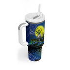 We Are Cowboys Halloween Tumbler With Handle Pumpkin Scary Spooky Season - Aussie Hoodie
