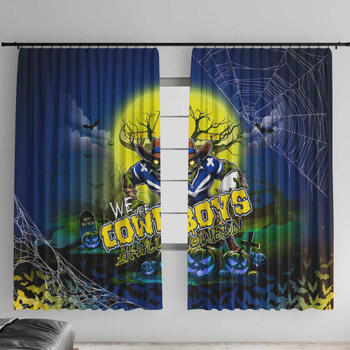 We Are Cowboys Halloween Window Curtain Pumpkin Scary Spooky Season - Aussie Hoodie