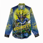 We Are Cowboys Halloween Women Casual Shirt Pumpkin Scary Spooky Season - Aussie Hoodie